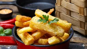 Porción de yuca frita