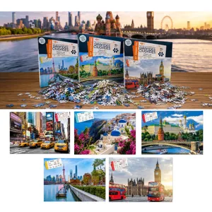 Grandes Ciudades puzzle 1000 pzs Aleatorio