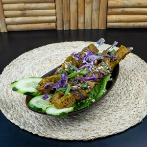 Brochetas satay de seitan - 3 unidades