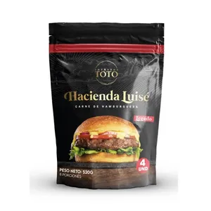 Carne de hamburguesa ahumados toto hacienda luise x 520 grs
