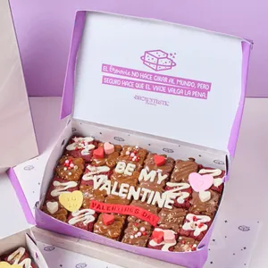 Caja x24 Valentine Minibrownies