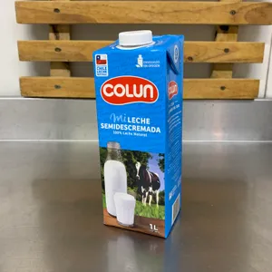 Leche colun semidescremada litro