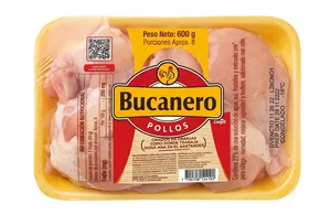 PRESAS BUCANERO CON PECHUGA MARINADO BANDEJA X 600 GR