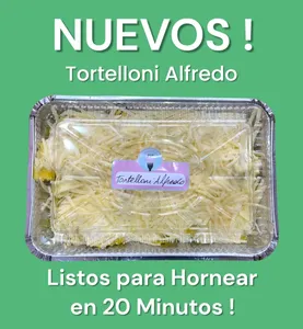 NUEVO! Bandeja Tortelloni Alfredo Parmesano / 4 porciones