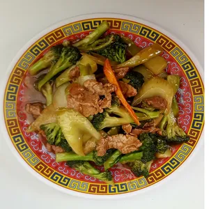 Res con salsa ostión porción 1/2 litro