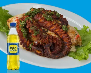 Tacu Tacu de Pulpo a la parrilla + bebida