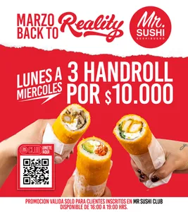 3 HAND ROLL X $10.000