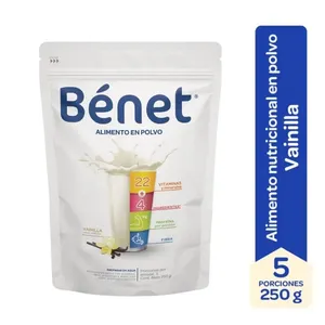 Bebida base proteína en polvo benet vainilla x 250 ml doypack