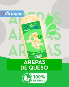 Arepas rellenas de queso mozzarella