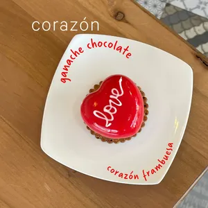 Corazón chocolate frambuesa
