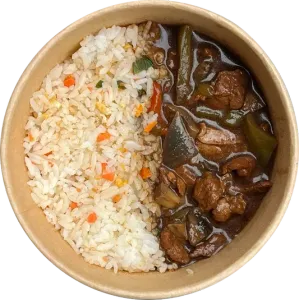 Carne Salteada con Arroz