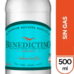 Agua Benedictino sin gas 500 ml