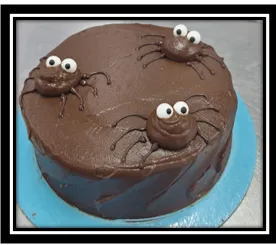 Queque Chocolate Araña