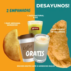 Desayuno 2 empanadas