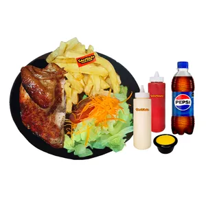 1/4 de pollo + 1 gaseosa GRATIS