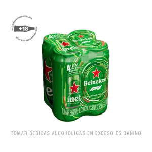 Cerveza Heineken Fourpack Lata 473 ml