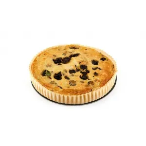 Quiche de pollo con champiñones