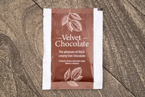 Chocolate en sachet.