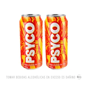Pack (2 Rtd Psyco Tropical Hit x 473 Ml)
