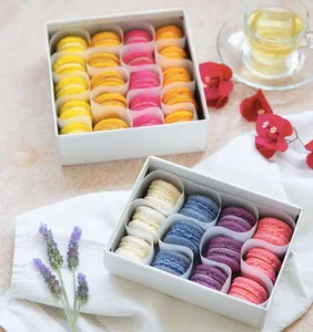 Caja Macarons Florales