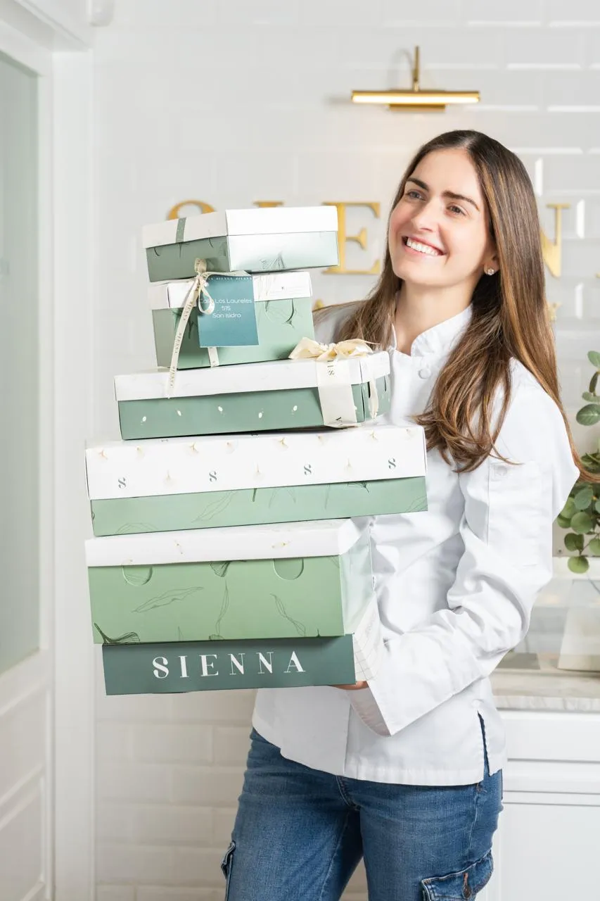 Detalle de postre en Sienna Bakery