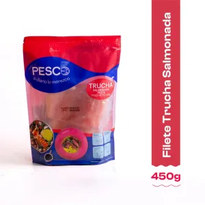 FILETE DE TRUCHA SALMONADA PESCO X 450 GR