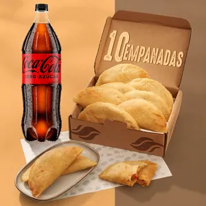 *Pack 10 Empanadas + Coca Cola 15.L GRATIS
