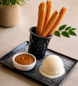Churros Kokai con Helado