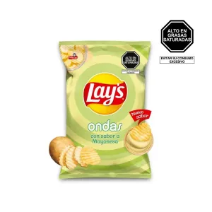 Papas Lays Ondas Mayonesa X 140 Gr