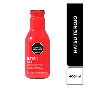Bebida con te rojo hatsu frutos rojos x 400 ml