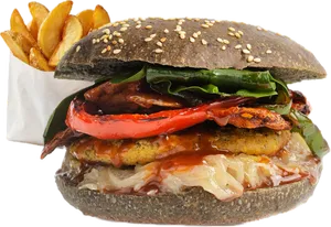 Burger Vegan bacon XL Cmb