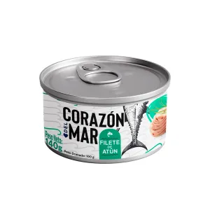 Conserva Filete De Atun Corazon Del Mar En Aceite Vegetal x 140 Gr