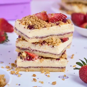 Minibrownie Strawberry Cheesecake