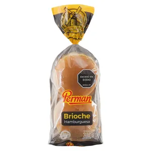 Pan Hamburguesa brioche perman x 4 und x 305 grs