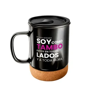 Taza Cerámica Tambo Negro - Frase 2