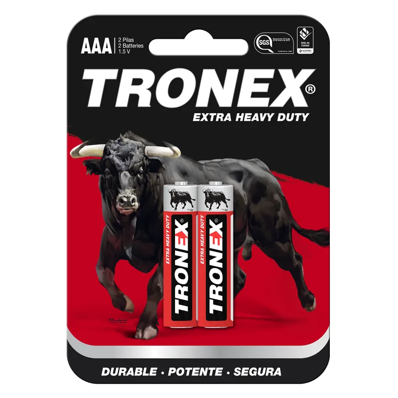 PILA TRONEX AAA X 2 UNS ROJA