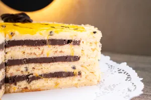 Panqueque Chocolate Trufa Maracuyá