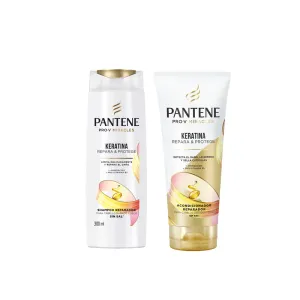 Pack (1 Shampoo Pantene Keratina X 175 Ml + 1 Acondicionador Pantene Keratina X 175 Ml)