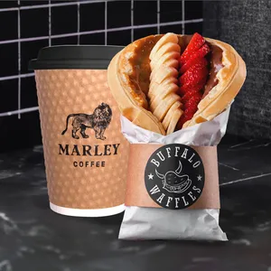 Waffle + Café Mediano