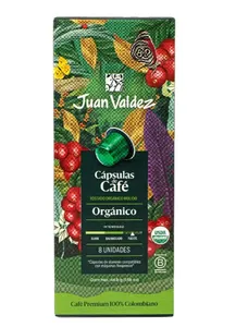 Cápsulas de Café Espresso Orgánico Juan Valdez 8 unidades