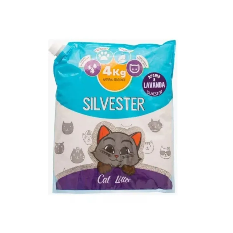 ARENA SANITARIA SILVESTER CAT LITTER X 4 KGS AROMA A LAVANDA ARENA SANITARIA SILVESTER CAT LITTER X 4 KGS AROMA A LAVANDA