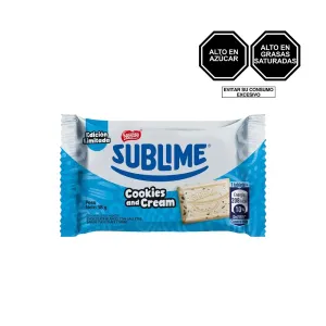 Chocolate Sublime Cookies And Cream X 38 Gr