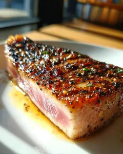 Atún sellado a la plancha + entrada y postre.