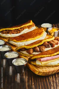 Cachapa Jamon y queso.