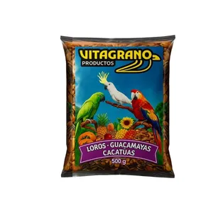 Alimento vitagrano loros guacamayas cacatuas x 500 grs