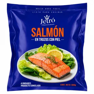 Salmon en Trozos Con Piel Jetro 500 Gramos