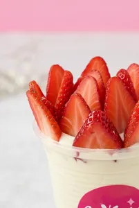 Super Fresas con Crema (12oz)