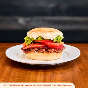 Sándwich de Hamburguesa Fuente Chilena
