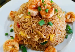 Chaufa con Langostinos