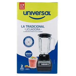 LICUADORA UNIVERSAL VIDRIO 1.5 LITROS X 1 UND
